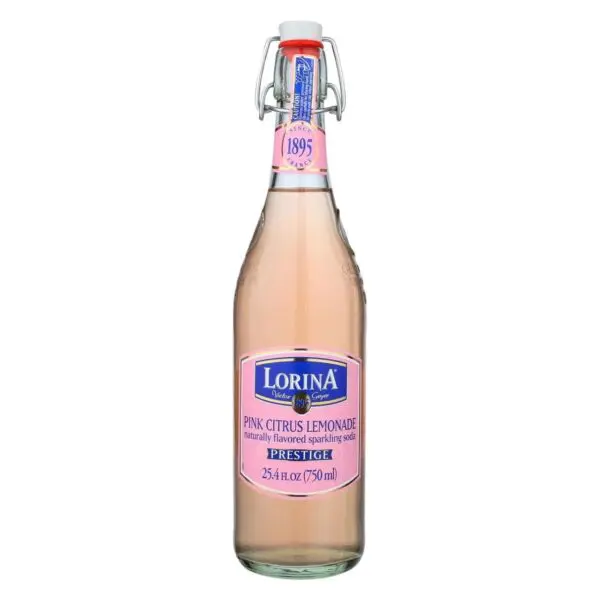 Sparkling pink citrus beverage packaging