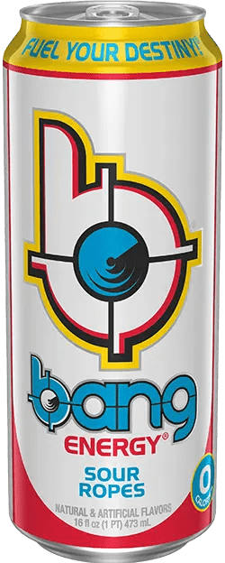 Energy drink can with colorful design
