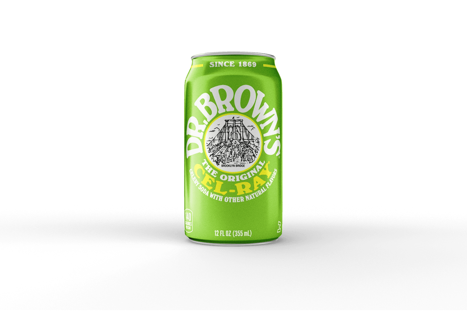 Green Dr. Brown's soda can