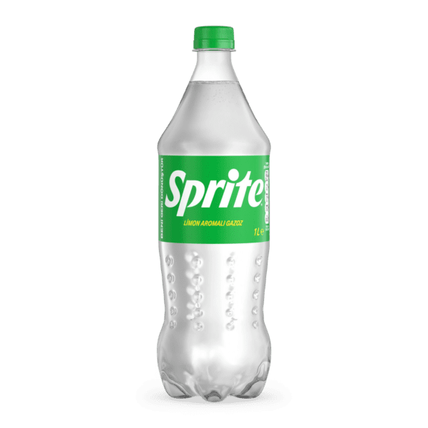 Clear plastic Sprite bottle