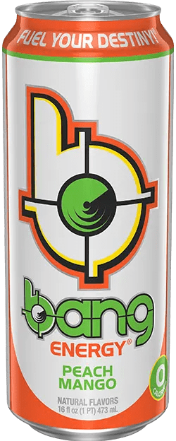 Bang Energy Peach Mango drink can