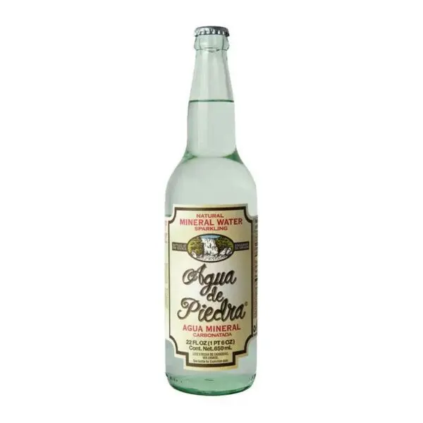 Sparkling mineral water bottle