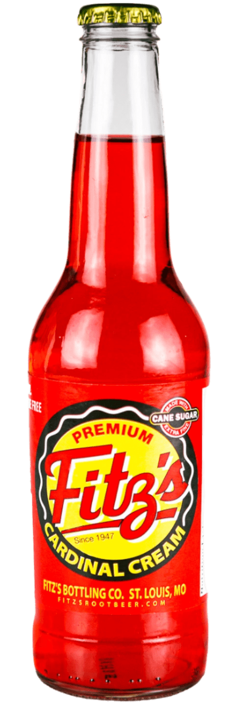 Premium red soda by Fitz's Bottling Co.