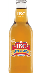 Glass bottle of IBC Cream Soda