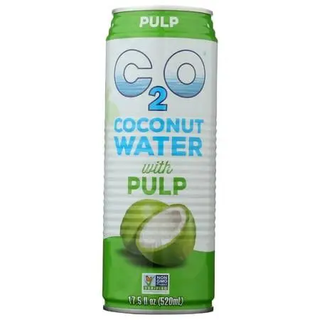 Coconut water can with pulp