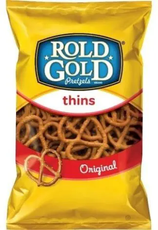 Bag of Rold Gold pretzels