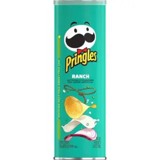 Pringles ranch flavor teal snack tube