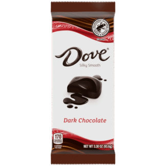 Dove dark chocolate bar packaging