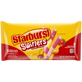 Starburst Swirlers with fruit flavors displayed