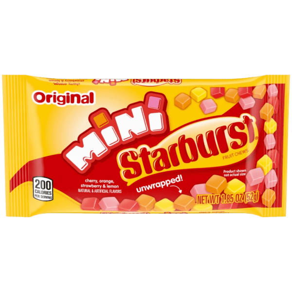 Mini Starburst candy package