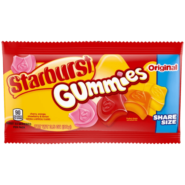 Starburst Gummies candy packaging