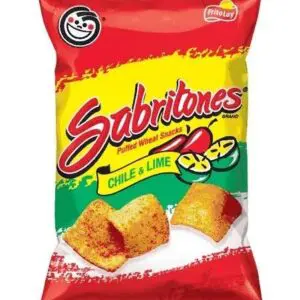 Sabritones puffed wheat snacks packaging