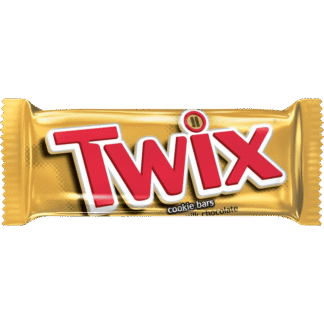 Twix candy bar in gold wrapper