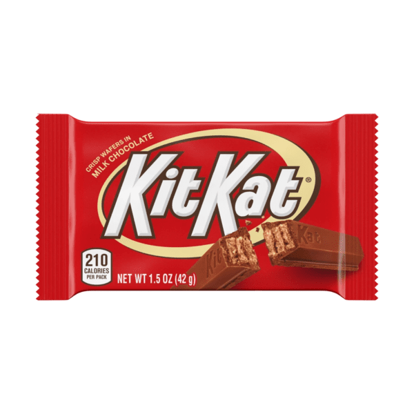 Kit Kat candy wrapper front view