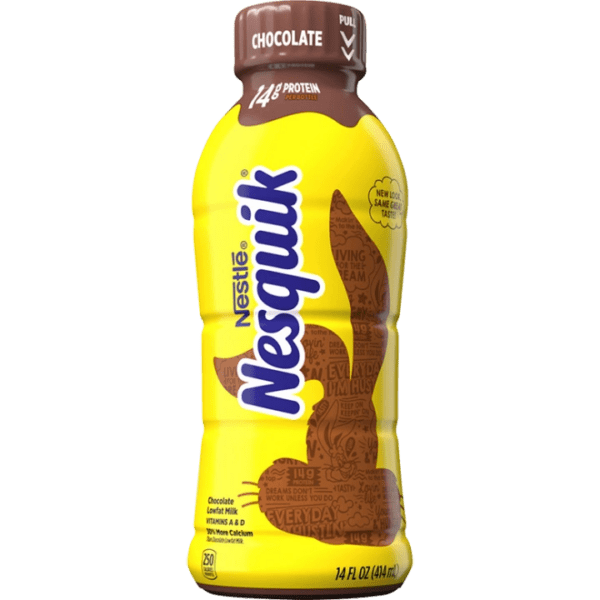 Nesquik chocolate protein drink bottle