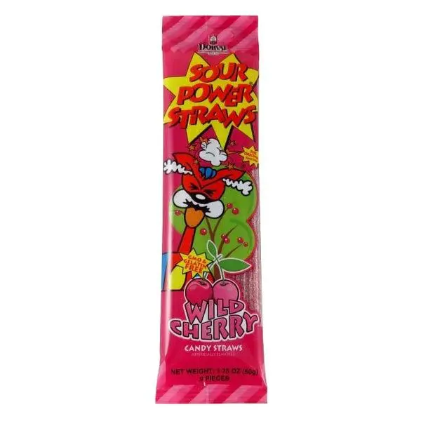 Sour Power Straws candy package