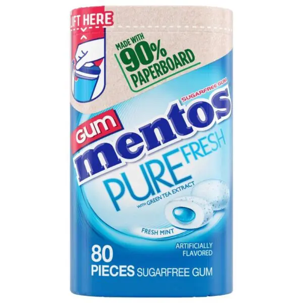 Sugar-free Mentos gum container