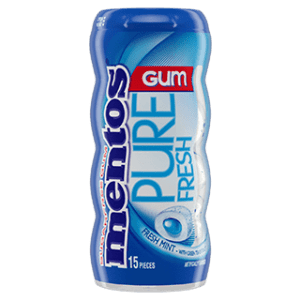 Mentos Pure Fresh gum bottle
