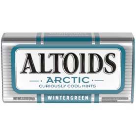 Altoids Wintergreen mints packaging design