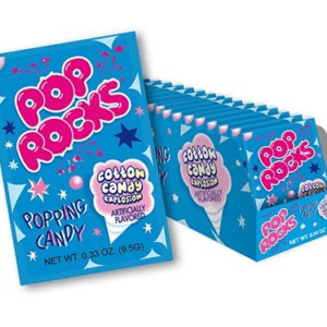 Pop Rocks cotton candy packaging