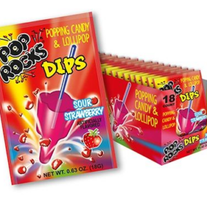 Popping candy and lollipop package