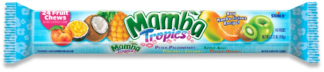 Assorted tropical fruit candy wrapper