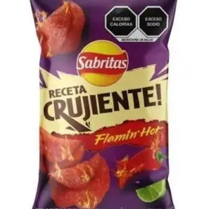 Sabritas Flamin' Hot chips packaging