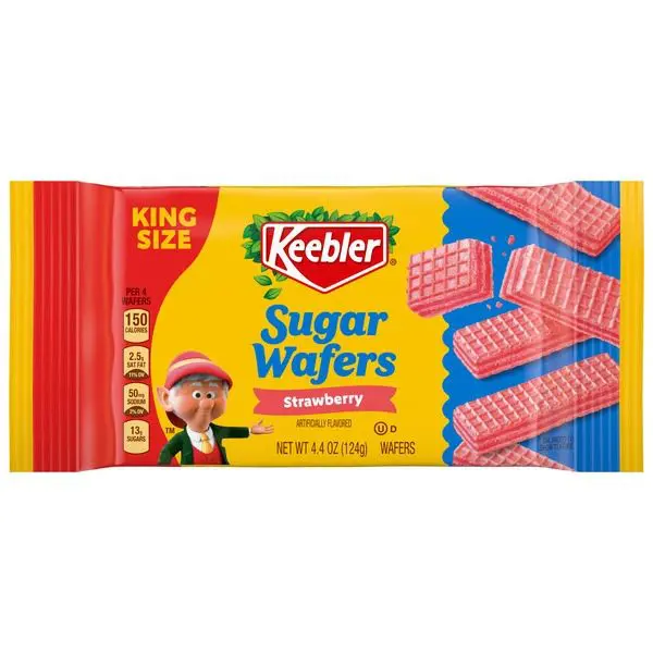 Keebler strawberry sugar wafer package