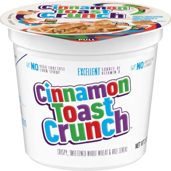 Portable Cinnamon Toast Crunch snack