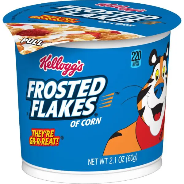 Kellogg's Frosted Flakes single-serve container