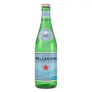 Sparkling mineral water bottle