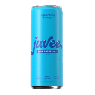 Juvee blue can with logo