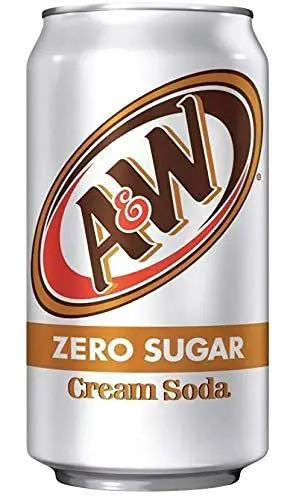 Diet cream soda beverage can