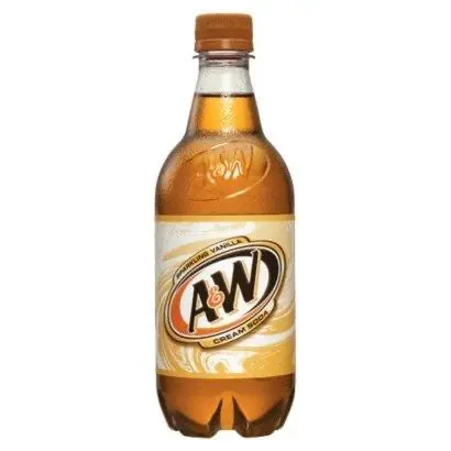 A&W cream soda bottle