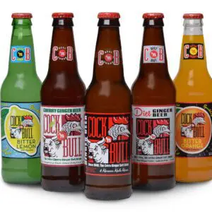 Cock 'n Bull soda bottles lineup
