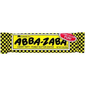 ABBA-ZABA candy bar packaging