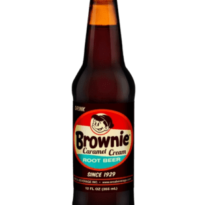 Vintage root beer bottle design.