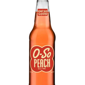 O-So Peach beverage bottle