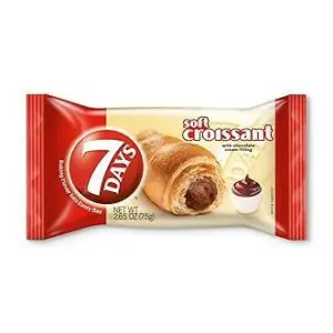 Soft croissant with chocolate filling