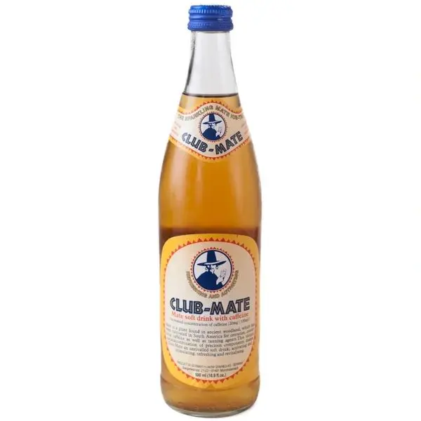 Club-Mate soft drink packaging