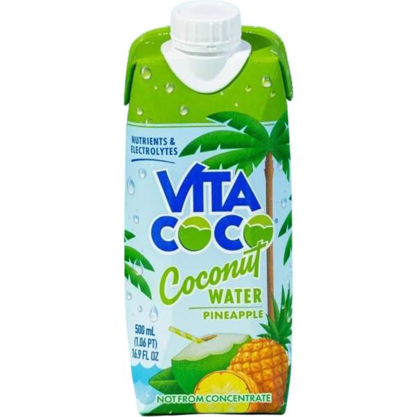 Coconut water with pineapple flavor