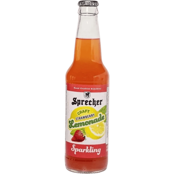 Sparkling strawberry lemonade beverage