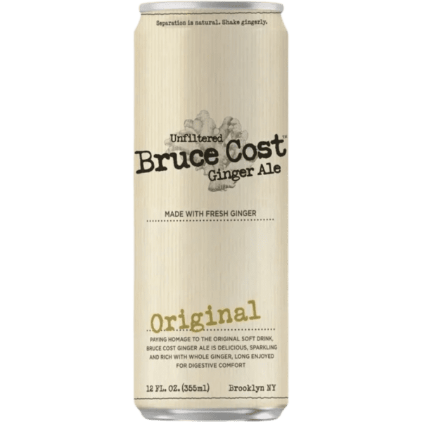 Ginger ale can with vintage design