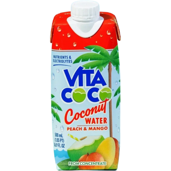 Vita Coco drink with tropical design