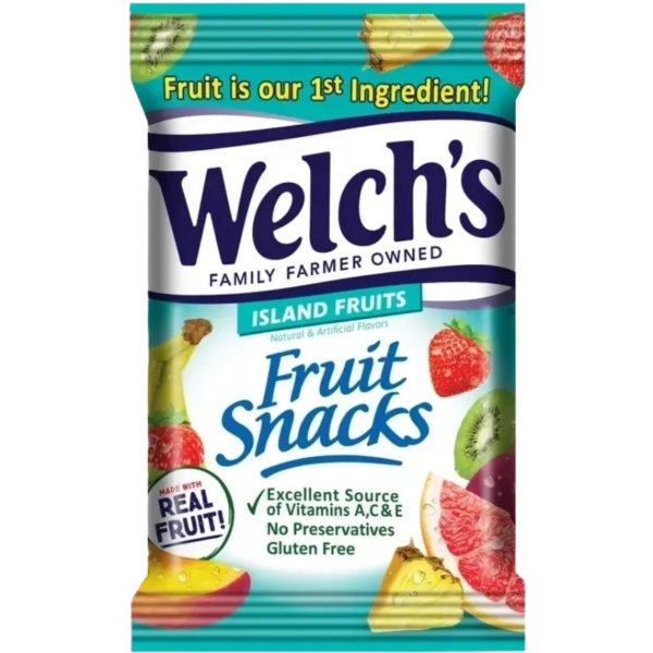 Gluten-free Welch's fruit snacks package