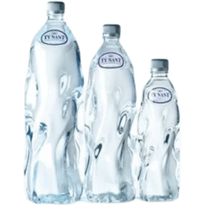 Three wavy water bottles