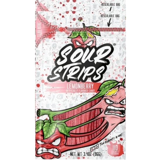 Lemonberry flavored sour candy design