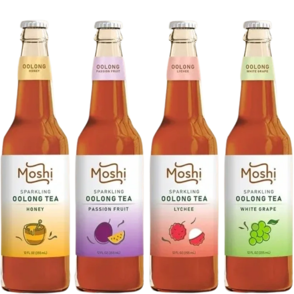 Moshi sparkling oolong tea bottles