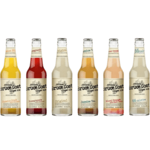 Variety of Bruce Cost Ginger Ale drinks