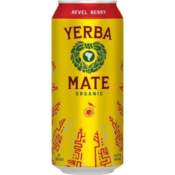 Organic Yerba Mate drink, Revel Berry flavor